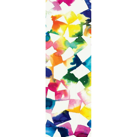 Colorful Cubes III Gold Ornate Wood Framed Art Print with Double Matting by Wild Apple Portfolio