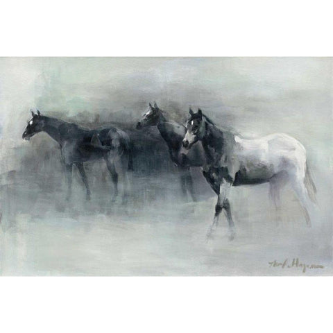 In the Mist White Modern Wood Framed Art Print by Hageman, Marilyn