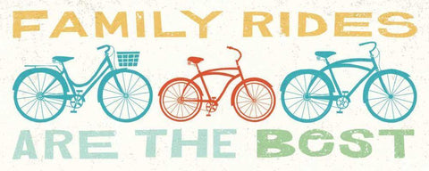 Lets Cruise Family Rides II Black Ornate Wood Framed Art Print with Double Matting by Mullan, Michael