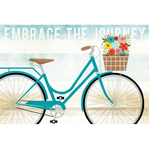 Beach Cruiser Hers I Gold Ornate Wood Framed Art Print with Double Matting by Mullan, Michael