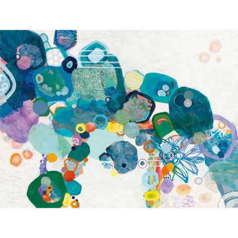 Bridging our Differences Gold Ornate Wood Framed Art Print with Double Matting by Ferguson, Kathy