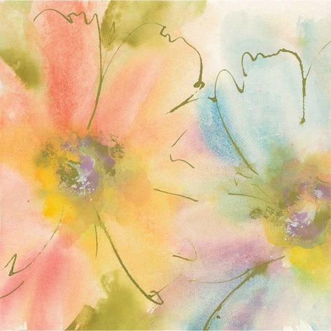 Rainbow Cosmos I Black Modern Wood Framed Art Print by Paschke, Chris