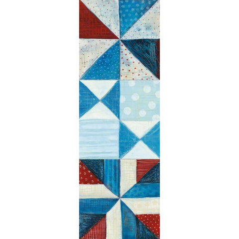 Modern Americana Panel I White Modern Wood Framed Art Print by Averinos, Melissa
