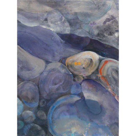 In the Stream II White Modern Wood Framed Art Print by Hristova, Albena