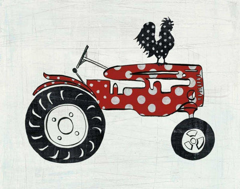 Modern Americana Farm V White Modern Wood Framed Art Print with Double Matting by Averinos, Melissa