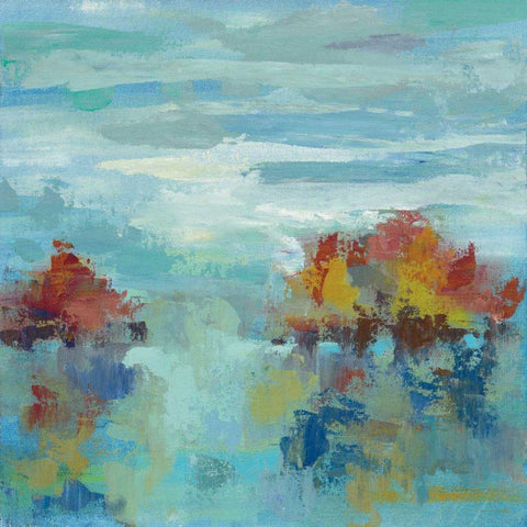 Morning Mist II Black Modern Wood Framed Art Print by Vassileva, Sylvia