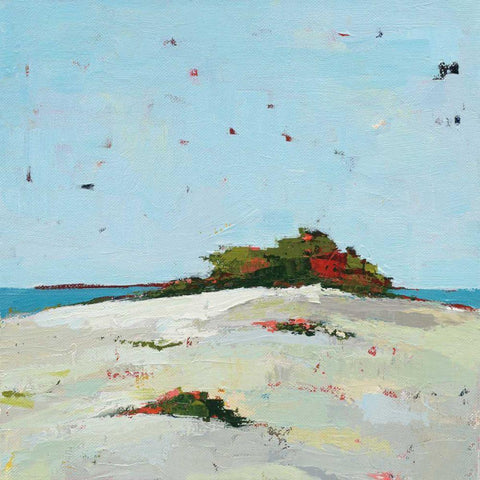 Fall Dune Black Modern Wood Framed Art Print with Double Matting by Adams, Phyllis
