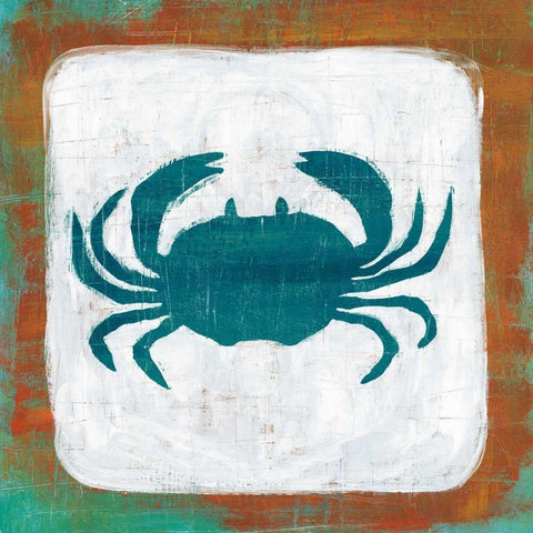 Ahoy V Red Blue Black Modern Wood Framed Art Print with Double Matting by Averinos, Melissa
