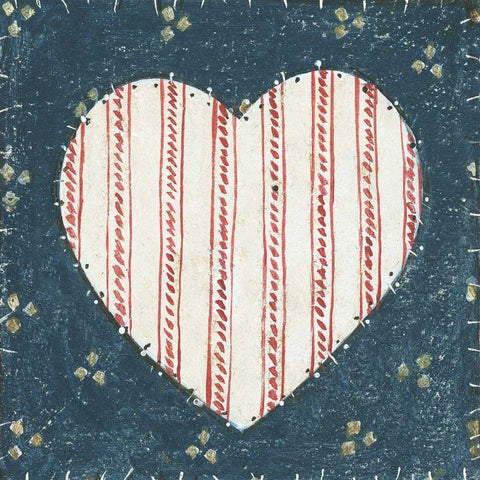 Americana Quilt I Black Modern Wood Framed Art Print by Brown, David Carter