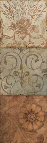 Taupe Majesty I Black Ornate Wood Framed Art Print with Double Matting by Audit, Lisa