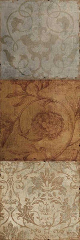 Taupe Majesty II Black Ornate Wood Framed Art Print with Double Matting by Audit, Lisa