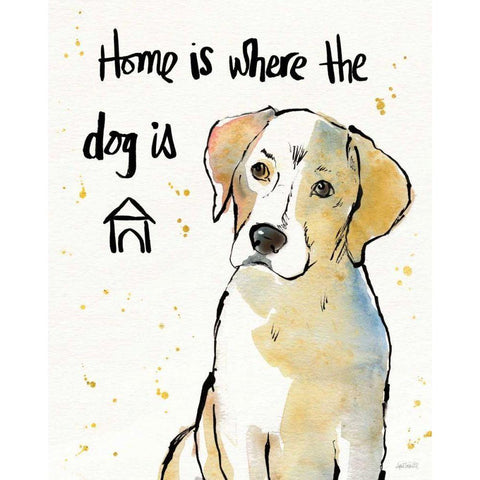 Strike a Paws VIII Black Modern Wood Framed Art Print with Double Matting by Tavoletti, Anne
