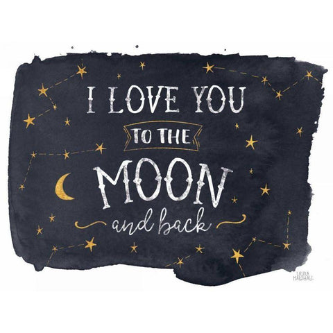Celestial Love I White Modern Wood Framed Art Print by Marshall, Laura