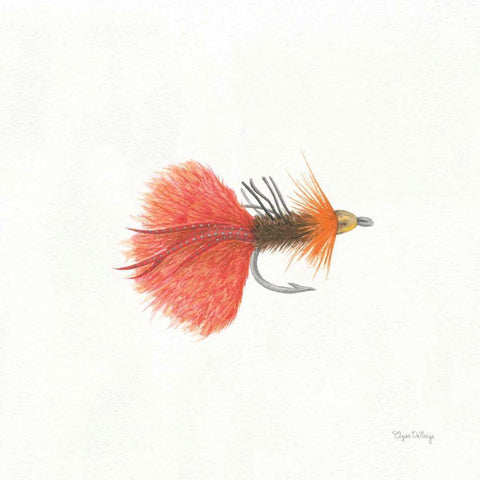 Gone Fishin VIII White Modern Wood Framed Art Print by DeNeige, Elyse