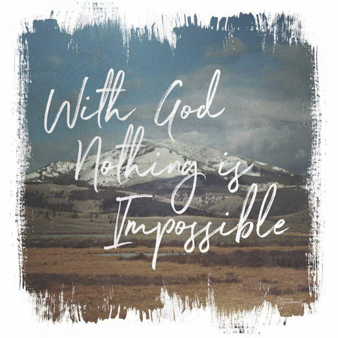 Wild Wishes I With God Gold Ornate Wood Framed Art Print with Double Matting by Marshall, Laura