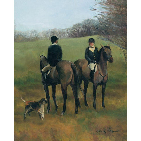 Morning in Millbrook III Black Modern Wood Framed Art Print with Double Matting by Hageman, Marilyn