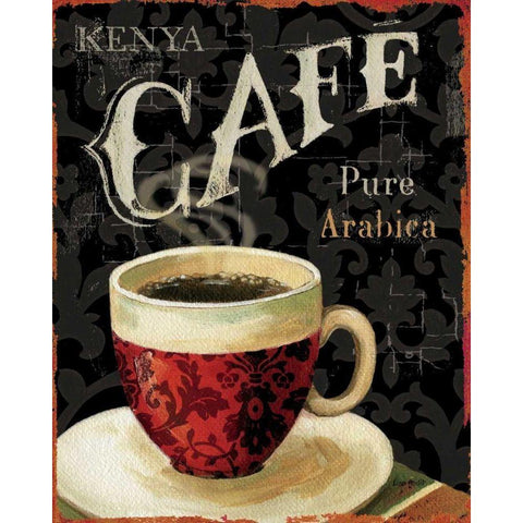 Today s Coffee I Gold Ornate Wood Framed Art Print with Double Matting by Audit, Lisa