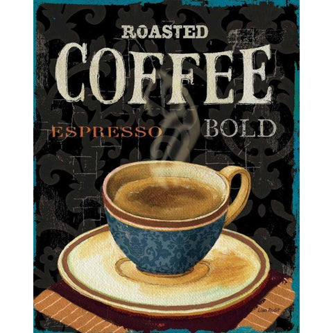 Today s Coffee IV White Modern Wood Framed Art Print by Audit, Lisa