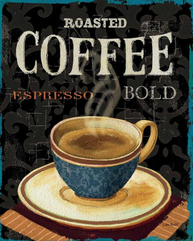 Today s Coffee IV White Modern Wood Framed Art Print with Double Matting by Audit, Lisa