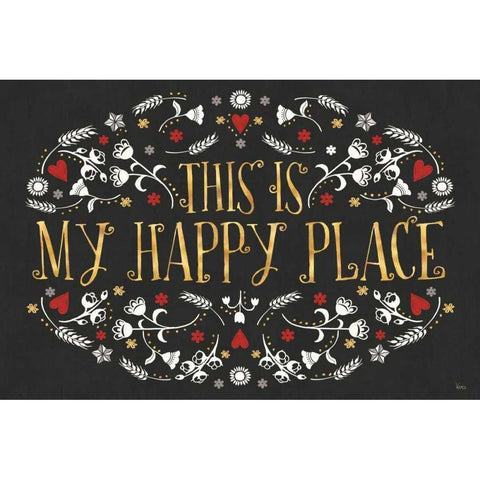 Otomi Farm I Black Black Modern Wood Framed Art Print by Charron, Veronique