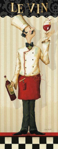 Chefs Masterpiece I White Modern Wood Framed Art Print with Double Matting by Audit, Lisa
