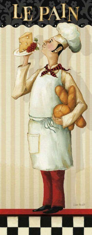 Chefs Masterpiece III White Modern Wood Framed Art Print with Double Matting by Audit, Lisa
