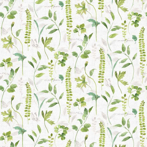 Blue and Green Garden Step 02 White Modern Wood Framed Art Print with Double Matting by Audit, Lisa