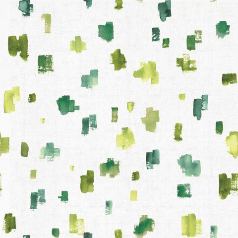 Blue and Green Garden Step 05A White Modern Wood Framed Art Print with Double Matting by Audit, Lisa