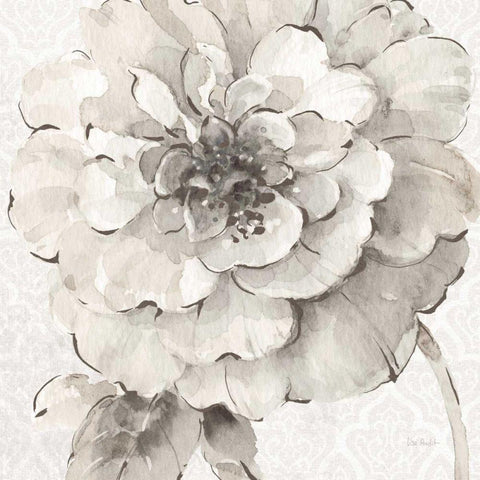 Indigold VII Gray Black Ornate Wood Framed Art Print with Double Matting by Audit, Lisa