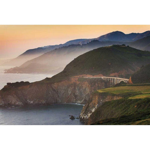Big Sur I Gold Ornate Wood Framed Art Print with Double Matting by Majchrowicz, Alan