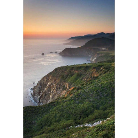 Big Sur II Black Modern Wood Framed Art Print by Majchrowicz, Alan