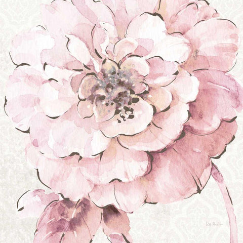 Indigold VII Pink Gold Ornate Wood Framed Art Print with Double Matting by Audit, Lisa