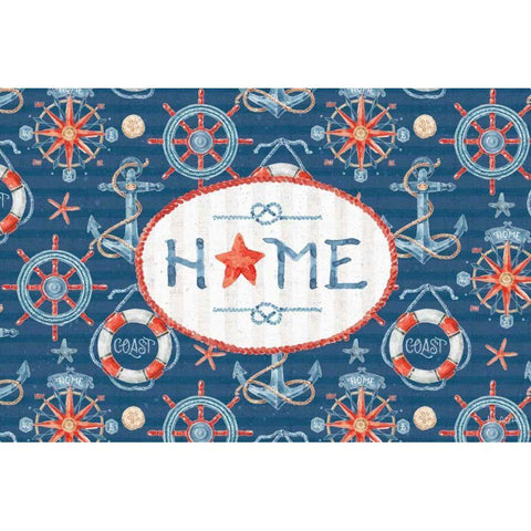 Nautical Life XIII Gold Ornate Wood Framed Art Print with Double Matting by Audit, Lisa