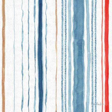 Nautical Life Step 10 White Modern Wood Framed Art Print with Double Matting by Audit, Lisa