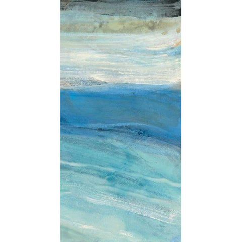 From the Shore IV Black Modern Wood Framed Art Print with Double Matting by Hristova, Albena
