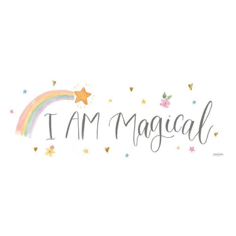 Magical Friends VI White Modern Wood Framed Art Print by Jackson, Jenaya
