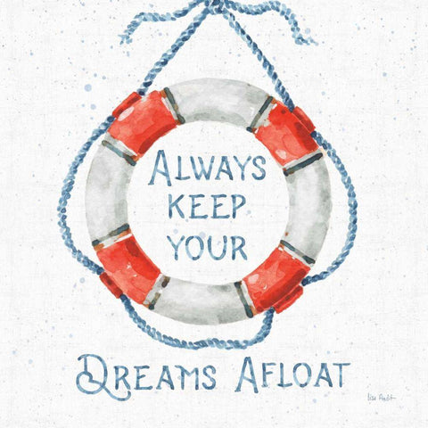 Nautical Life VI No Stripes White Modern Wood Framed Art Print by Audit, Lisa