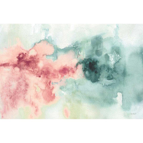 My Greenhouse Abstract I Pink White Modern Wood Framed Art Print by Audit, Lisa