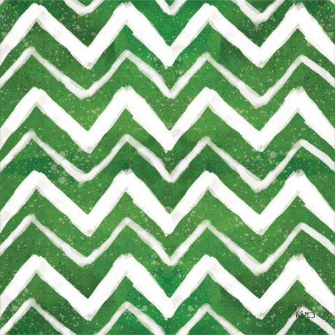 Festive Forest Pattern VIIID White Modern Wood Framed Art Print with Double Matting by Charron, Veronique