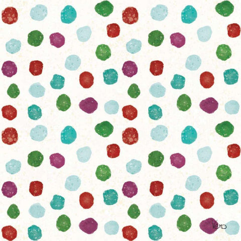 Festive Forest Pattern IXA Black Modern Wood Framed Art Print with Double Matting by Charron, Veronique