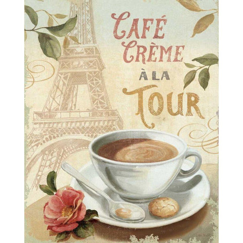 Cafe in Europe II Black Modern Wood Framed Art Print with Double Matting by Audit, Lisa