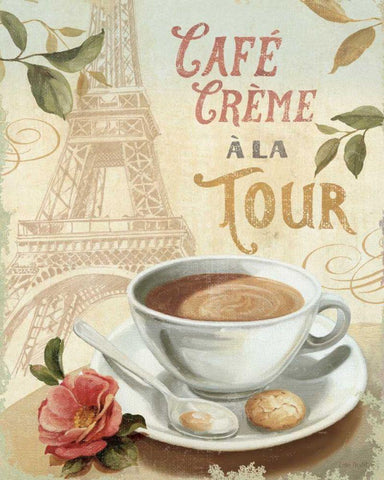 Cafe in Europe II Black Ornate Wood Framed Art Print with Double Matting by Audit, Lisa