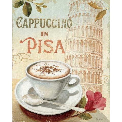 Cafe in Europe IV White Modern Wood Framed Art Print by Audit, Lisa