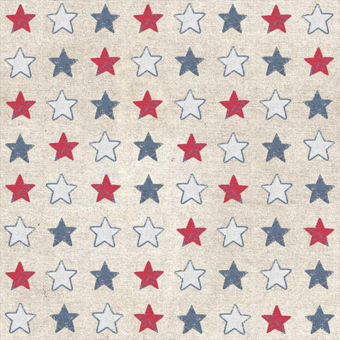 Patriotic Dark Pattern IIA Gold Ornate Wood Framed Art Print with Double Matting by Grove, Beth