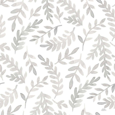 Spring Blooms Pattern IXA White Modern Wood Framed Art Print by Marshall, Laura