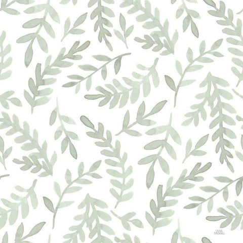Spring Blooms Pattern IXD White Modern Wood Framed Art Print with Double Matting by Marshall, Laura