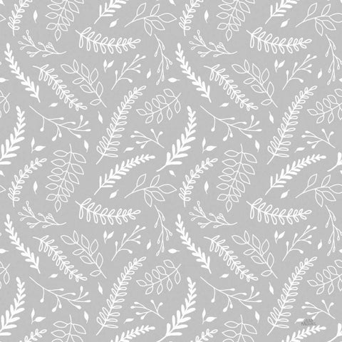 Spring Blooms Pattern XIID White Modern Wood Framed Art Print by Marshall, Laura
