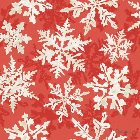 Holiday Flora Pattern VIIA Black Ornate Wood Framed Art Print with Double Matting by Grove, Beth