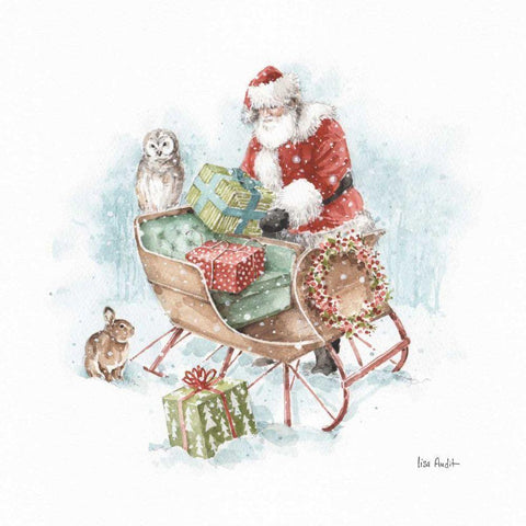 Magical Holidays II Black Modern Wood Framed Art Print by Audit, Lisa