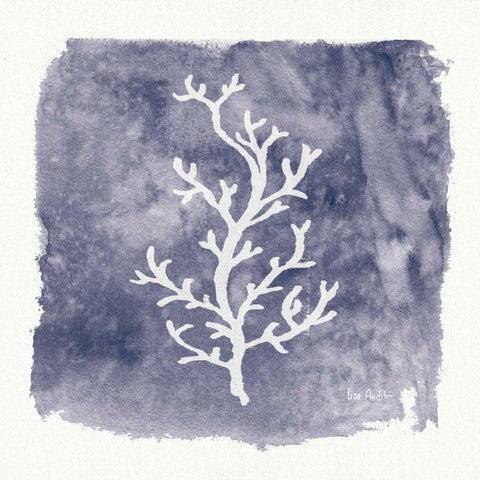 Water Coral Cove IV White Modern Wood Framed Art Print with Double Matting by Audit, Lisa